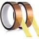 Banda adeziva termorezistenta lata tip Kapton pentru sublimare, imprimare 3D sau izolare electrica - 33 m x 35 mm, culoare caramel