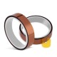 Banda adeziva termorezistenta lata tip Kapton pentru sublimare, imprimare 3D sau izolare electrica - 33 m x 35 mm, culoare caramel