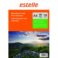 Hartie foto autoadeziva A4 mata - etichete autocolante mate 128g/mp pachet de 50 coli Hartie foto autoadeziva A4 mata - etichete autocolante mate 128g/mp pachet de 50 coli