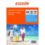 Hartie foto 5R (13x18) glossy single side 240g/mp la pachet de 50 coli