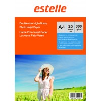 Hartie foto A4 glossy double side 300g/mp la pachet de 20 coli Hartie foto A4 glossy double side 300g/mp la pachet de 20 coli
