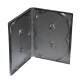 Carcasa DVD neagra pentru 4 discuri, grosime 14mm Carcasa DVD neagra pentru 4 discuri, grosime 14mm
