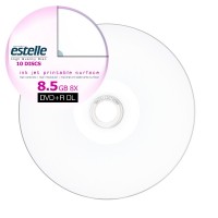 DVD+R DL estelle inkjet printabil 8.5GB (dual layer) suprafata semi mata viteza 8x - pachet de 100 discuri